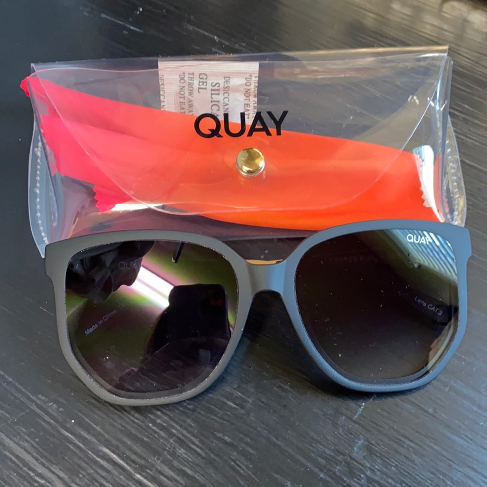 Quay Black Coffee Run Sunglasses